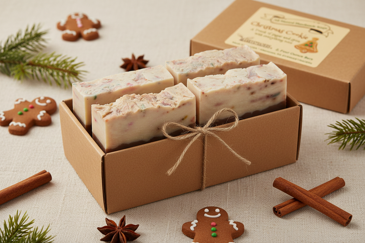 Christmas Cookie Soap 4-Pack Kraft Box