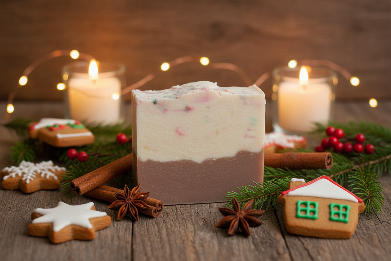 Christmas Cookie Soap Lifestyle