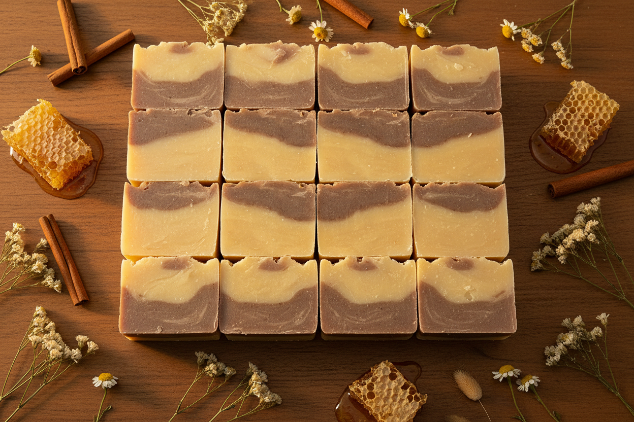 Cinnamon Honey Bee Soap 12-Pack