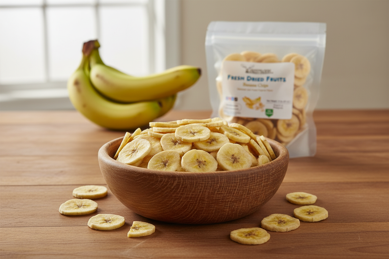 Dried Banana Chips Lifestyle