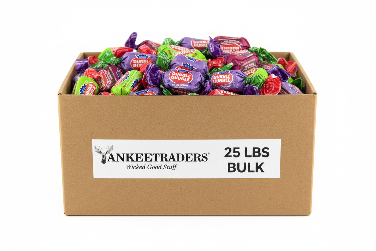 Dubble Bubble 25 LB Bulk Kraft Box