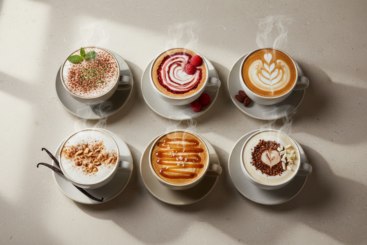Eight Cappuccino Mix Flavors