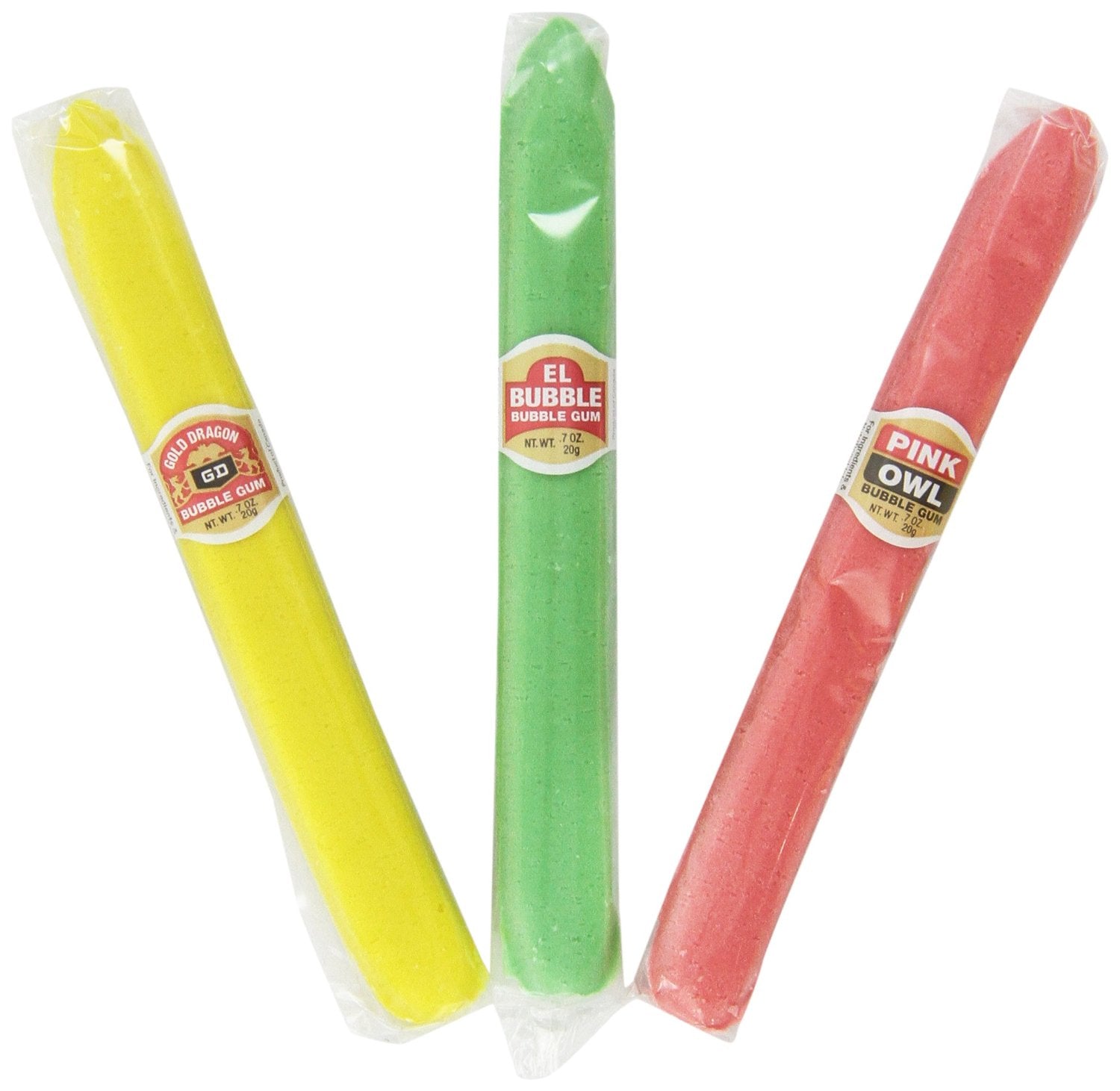 El Bubble Gum cigars, yellow, green and pink