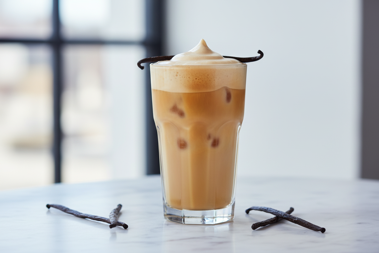 French Vanilla Iced Cappuccino Lifestyle