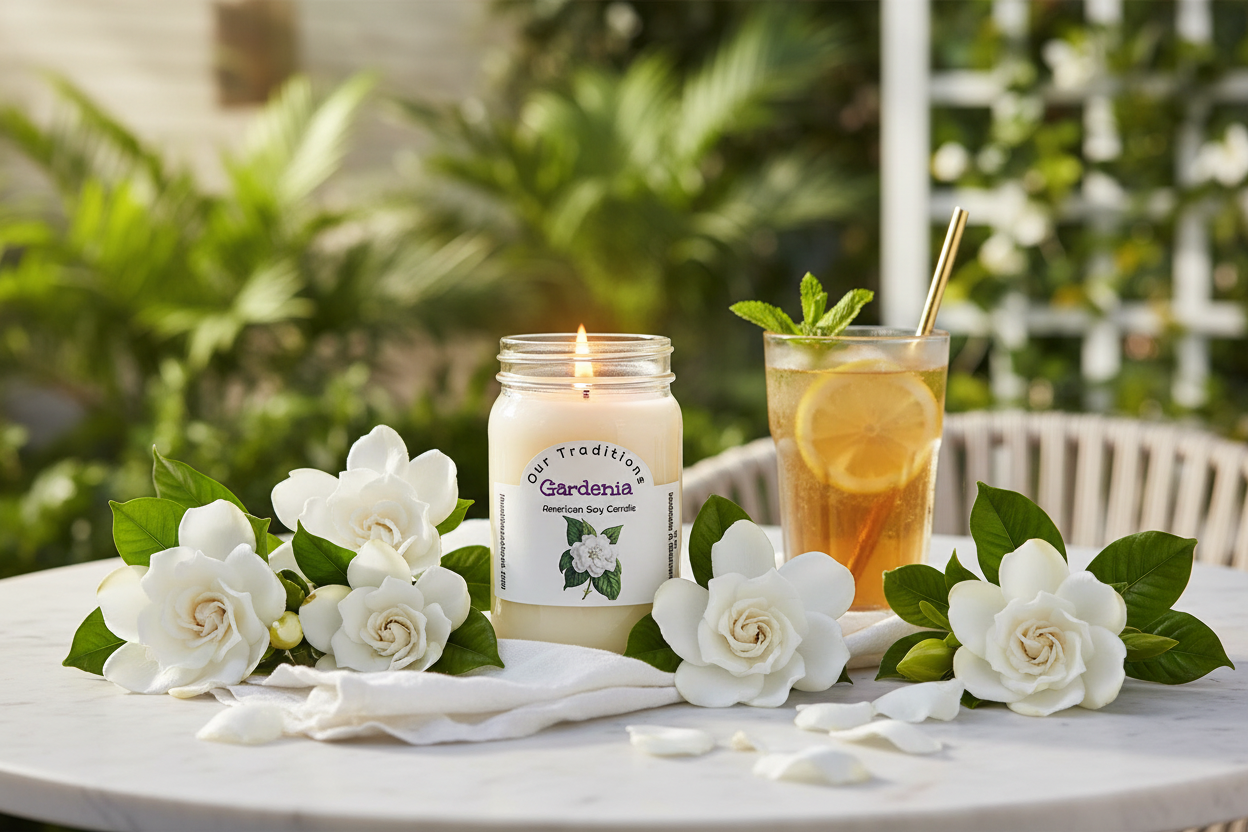 Gardenia Candle - Summer Lifestyle
