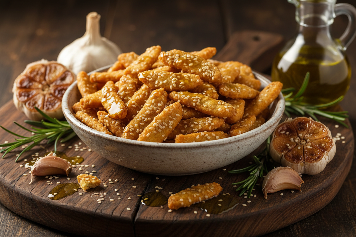 Garlic Sesame Sticks Lifestyle