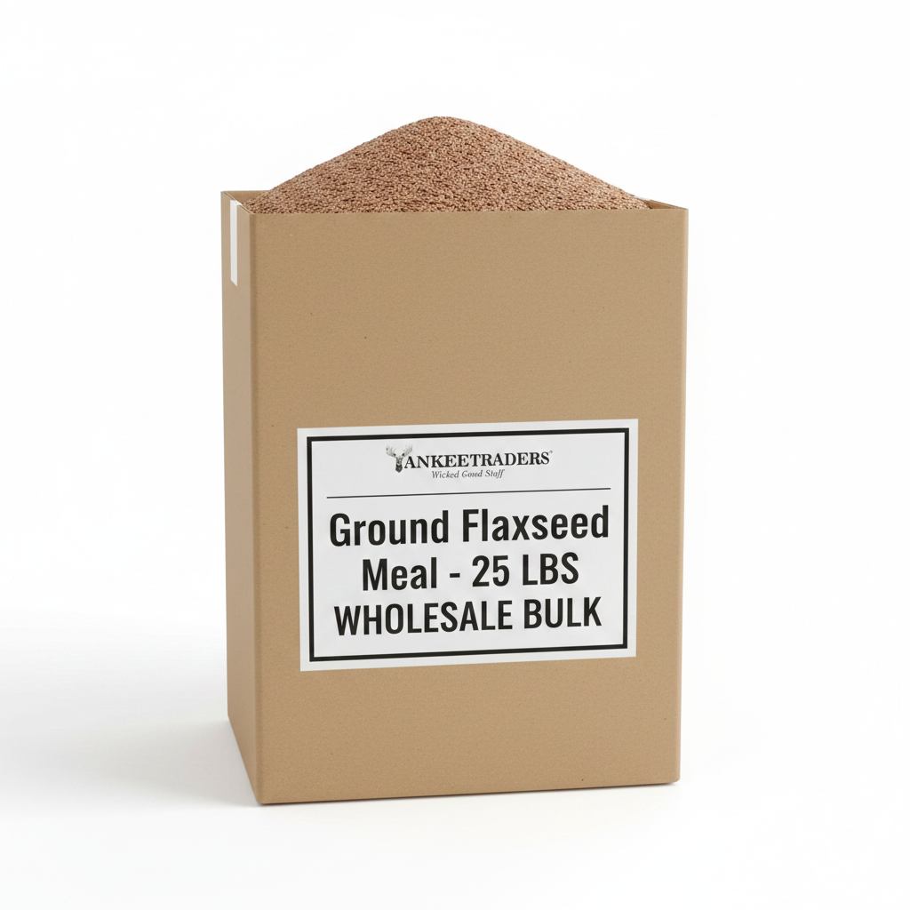 Ground Flaxseed Meal - 25 lb Bulk Kraft Box