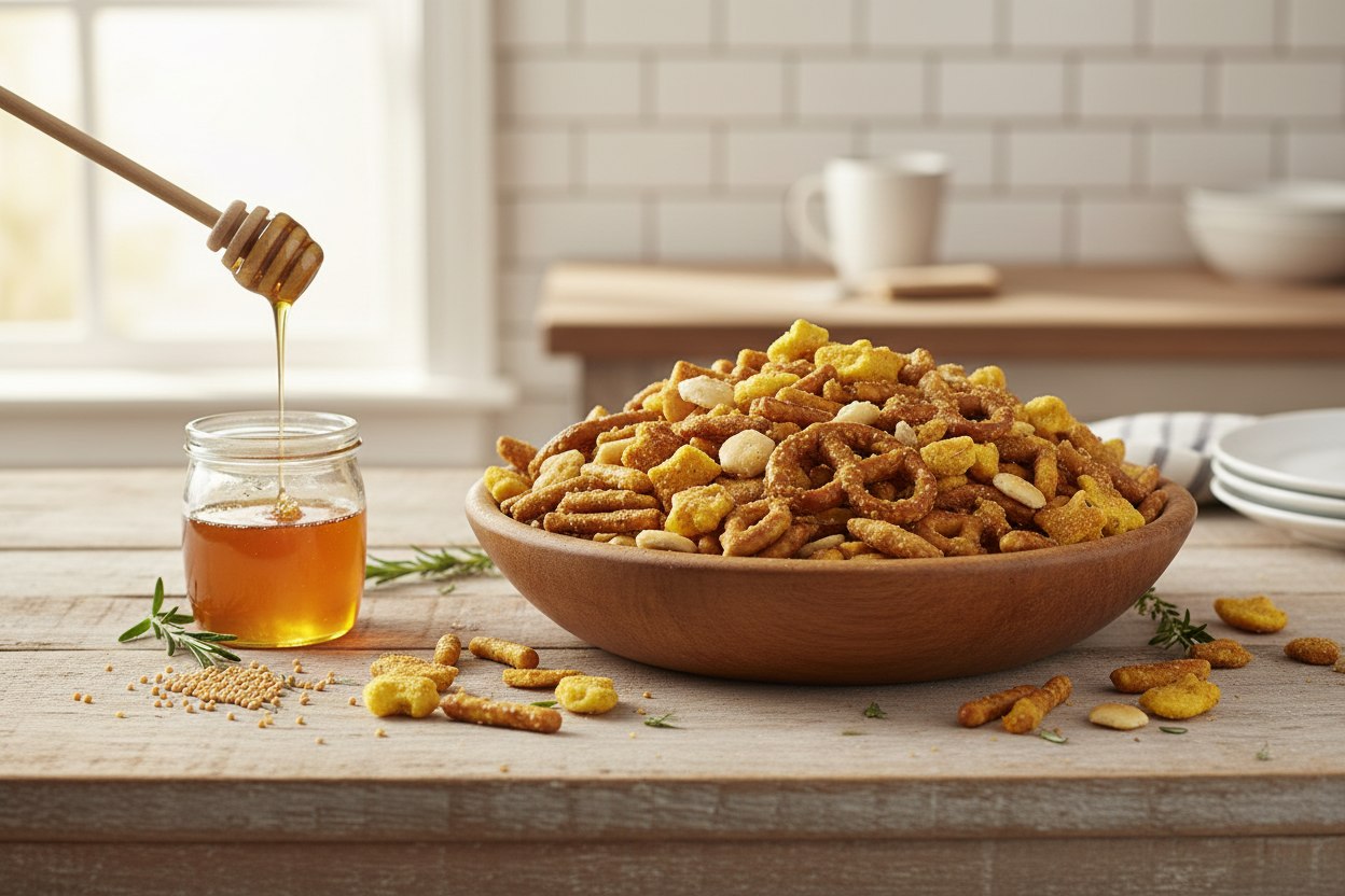 Honey Mustard Snack Mix Lifestyle