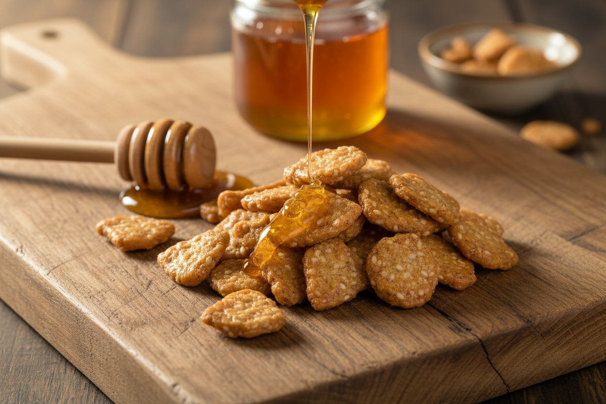 Honey Roasted Mini Sesame Chips Lifestyle
