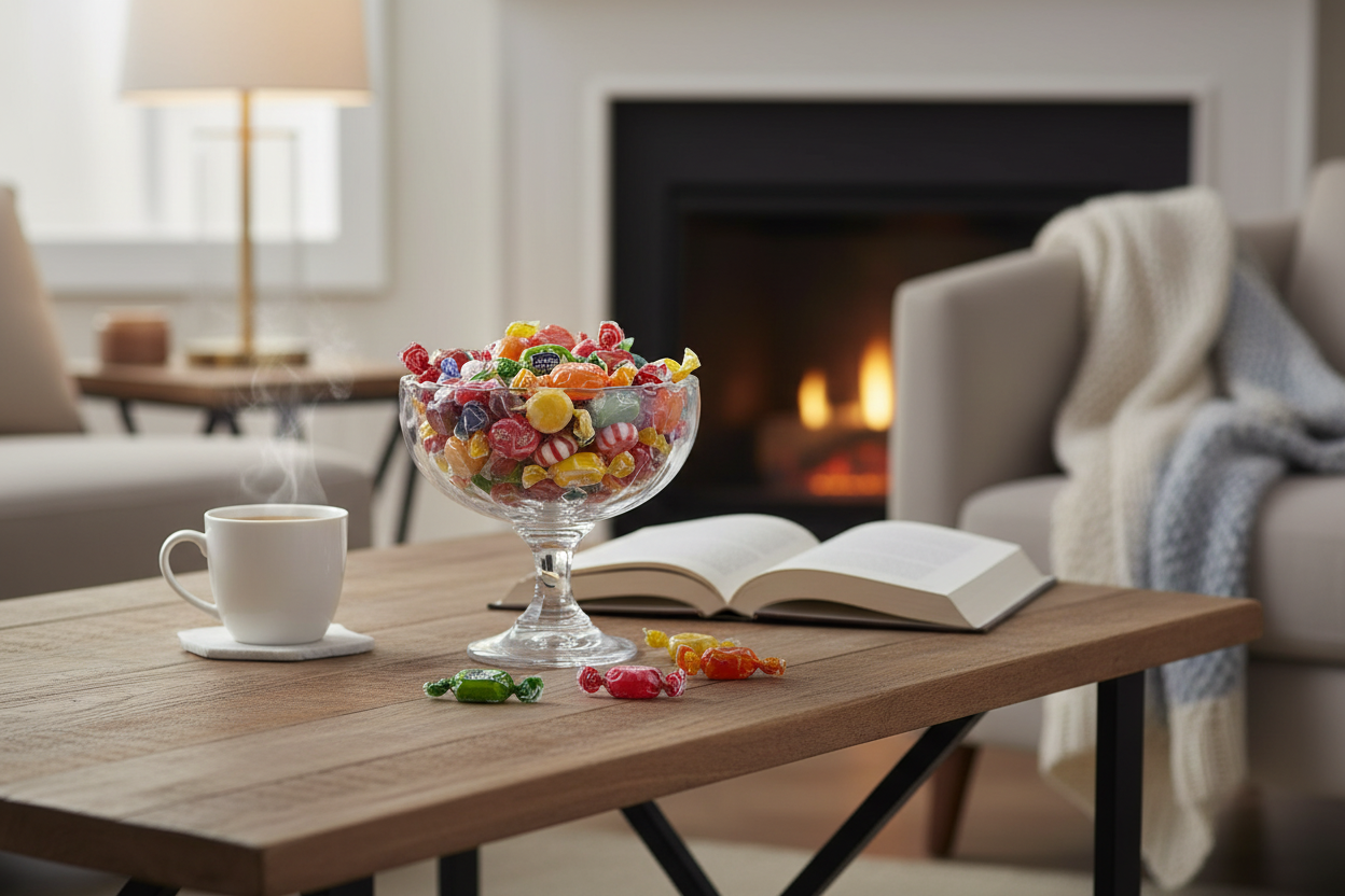 Hostess Hard Candy Mix Coffee Table Lifestyle