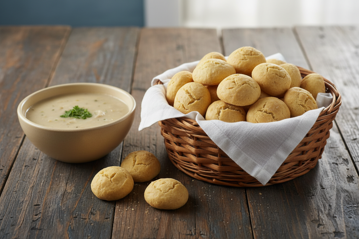 Jumbo Oyster Crackers in Woven Basket