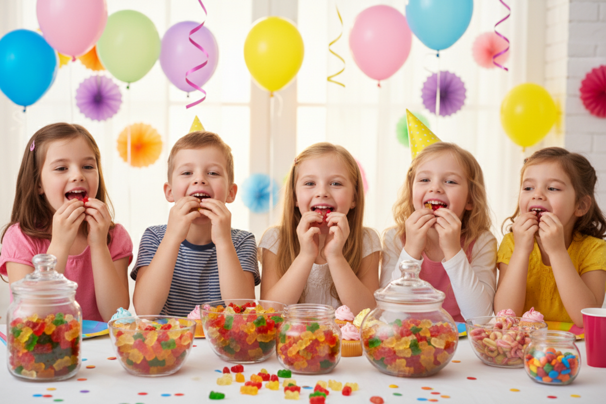 Gummy Bears Fruit Assortment - 80 Oz Bulk Bag | Colorful Candy