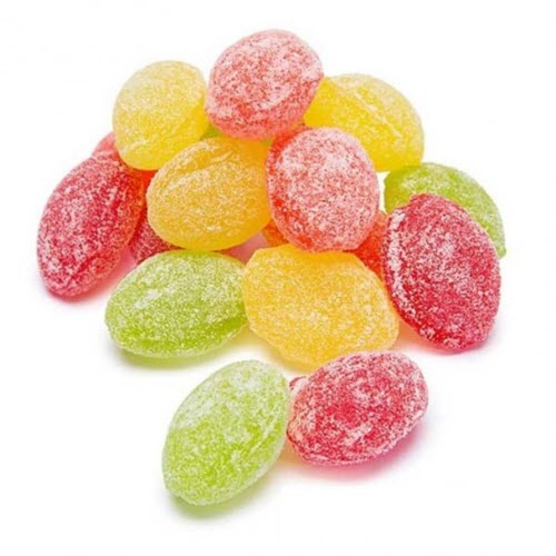 Sanded Assorted Fruit Hard Candy Drops
