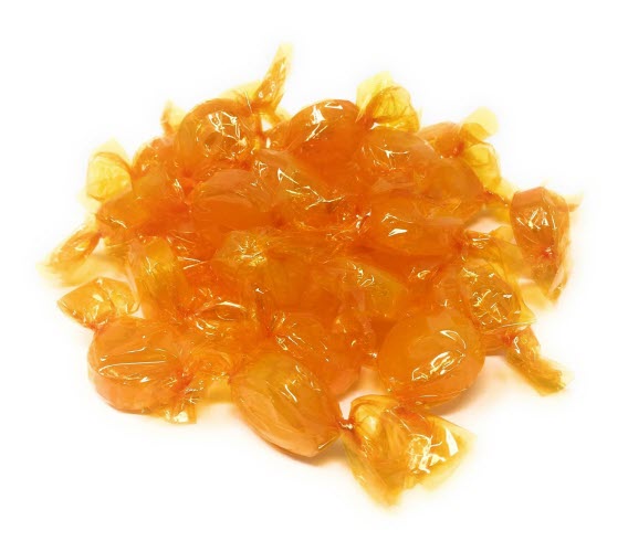 Wrapped Butterscotch Buttons, Hard Candy