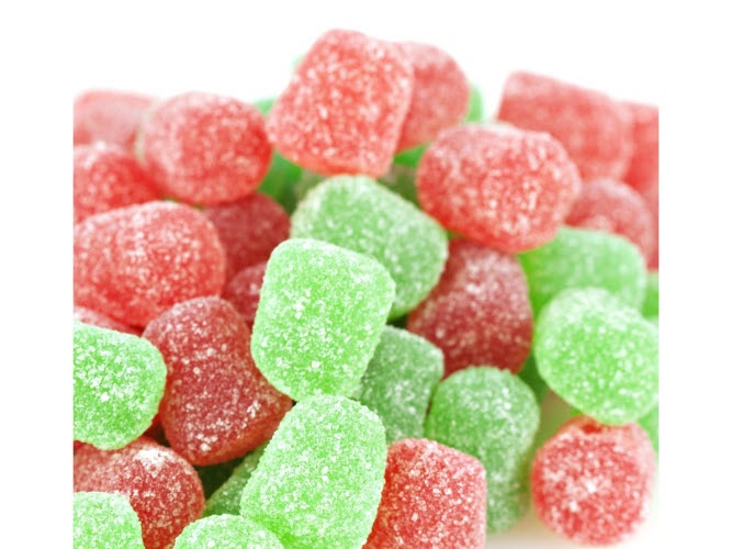 Red & Green Spice Drops - Christmas Jelly Candy, Cinnamon & Wintergreen