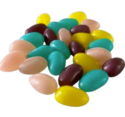 Sweet and Sour Jelly Bean Eggs, Assorted Fruity Flavors, 2 Pounds
