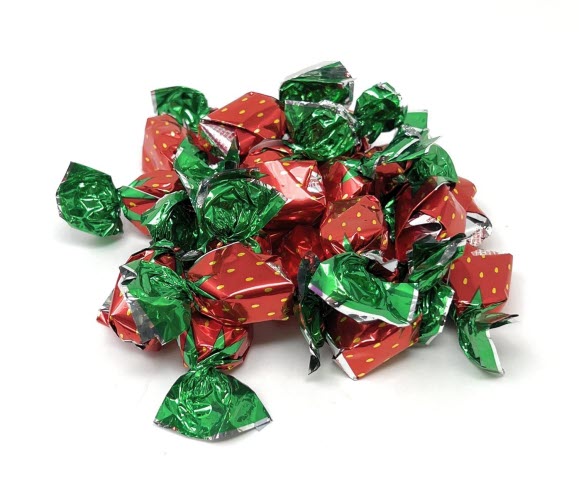 Wrapped Strawberry Filled Hard Candy