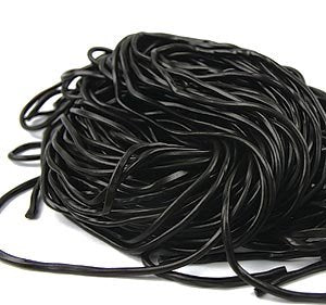 Licorice Laces, Black, Bulk - 2 Lbs