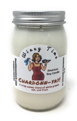 Chardonn-Yay! White Wine Scent 16 oz Soy Candle