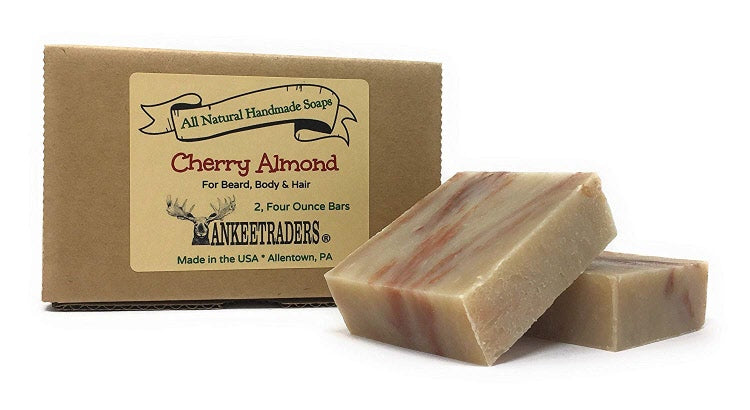 Cherry Almond Aloe, Beard, Body & Hair Soap, 4 Oz. Bars