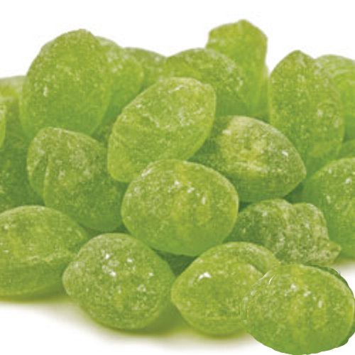Sanded Green Apple Hard Candy Drops