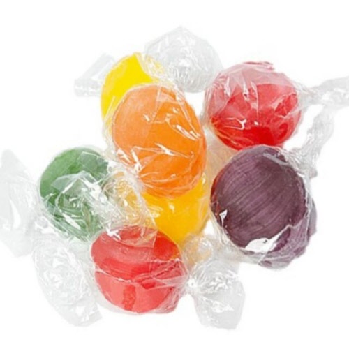 Wrapped Assorted Fruit Buttons, 4 Pounds