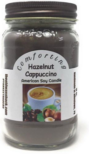 Hazelnut Cappuccino 16 Oz. Soy Candle