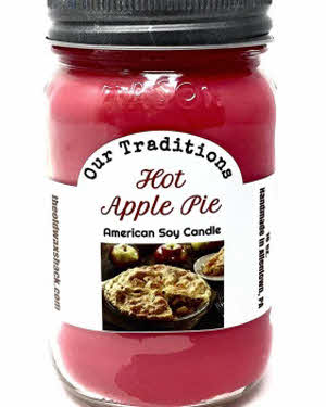Hot Apple Pie 16 Oz Soy Candle