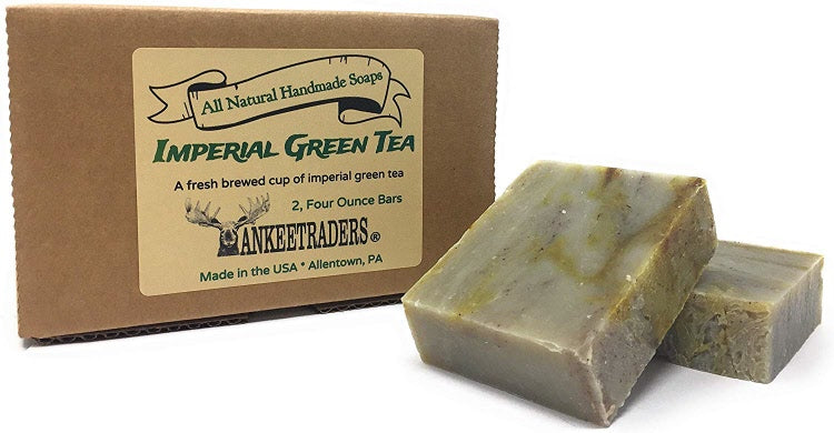 Imperial Green Tea Soap - All Natural, Vegan, Handmade Soap, 2, 4 Oz. Bars - On Sale Discontinued