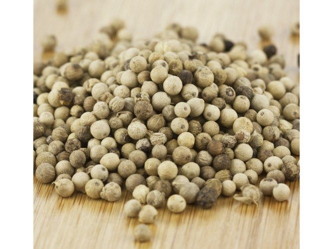 Peppercorns, White Whole, 8 Ounce