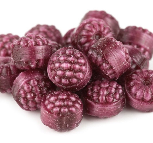 Red Raspberry Chocolate Filled Hard Candies - Unwrapped Bulk