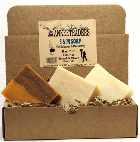 S & M Soap (For Salesmen & Mechanics) Assortment Pack, All Natural, 3, 4 Oz. Bars