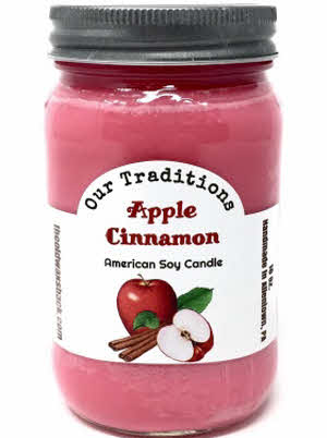 Apple Cinnamon 16 Oz Soy Candle