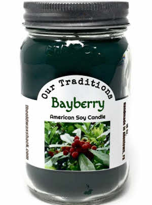 Bayberry Holiday Scented 16 Oz Soy Candle