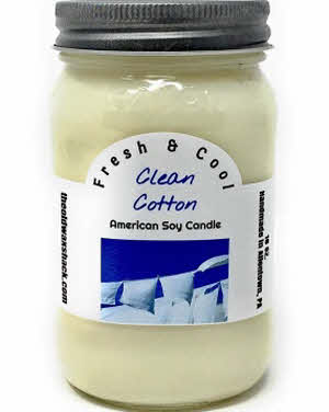 Clean Cotton 16 Oz. Soy Candle (Retiring Scent - Limited Quanities)