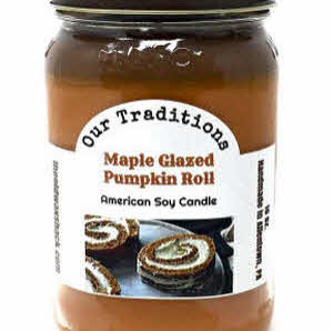 Maple Glazed Pumpkin Roll Soy Candle -16 OZ.