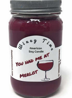 Merlot Wine, (You Had Me At Merlot) 16 Oz. Soy Candle