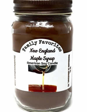 New England Maple Syrup 16 Oz. Soy Candle