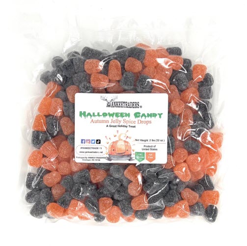 Autumn Spice Drops, Black & Orange, 2 Lbs, Autumn, Halloween, Fall Candy