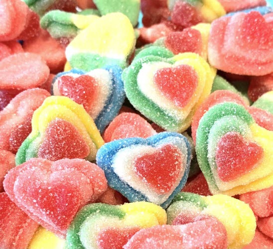 Gummi Triple Hearts - 2 Lbs