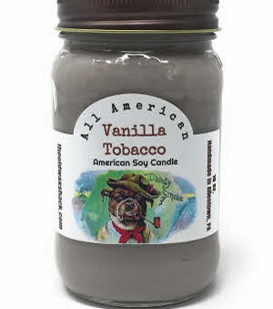 Vanilla Tobacco, 16 Oz, Soy Candle