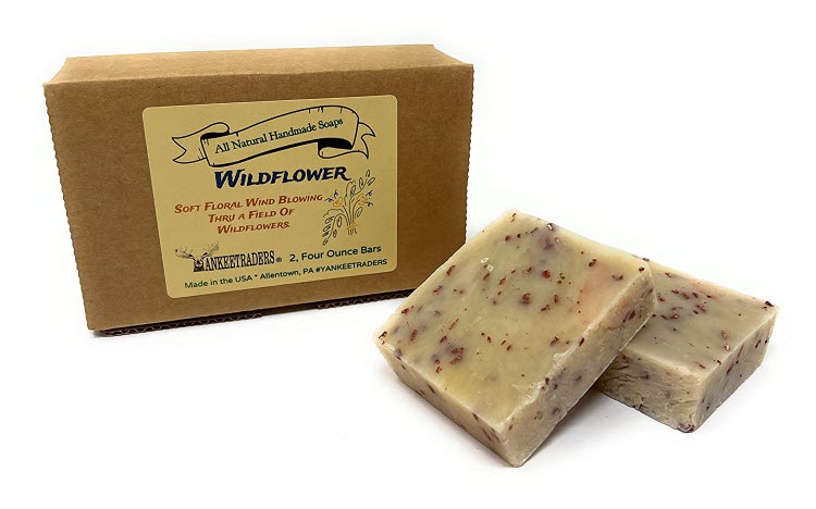 Wildflowers Soap - All Natural, Vegan, Handmade, 2, 4 Oz. Bars