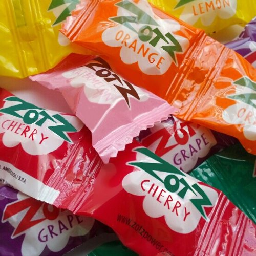 Wrapped Zotz Assorted Sour Fizzing Candies - 2 Lbs
