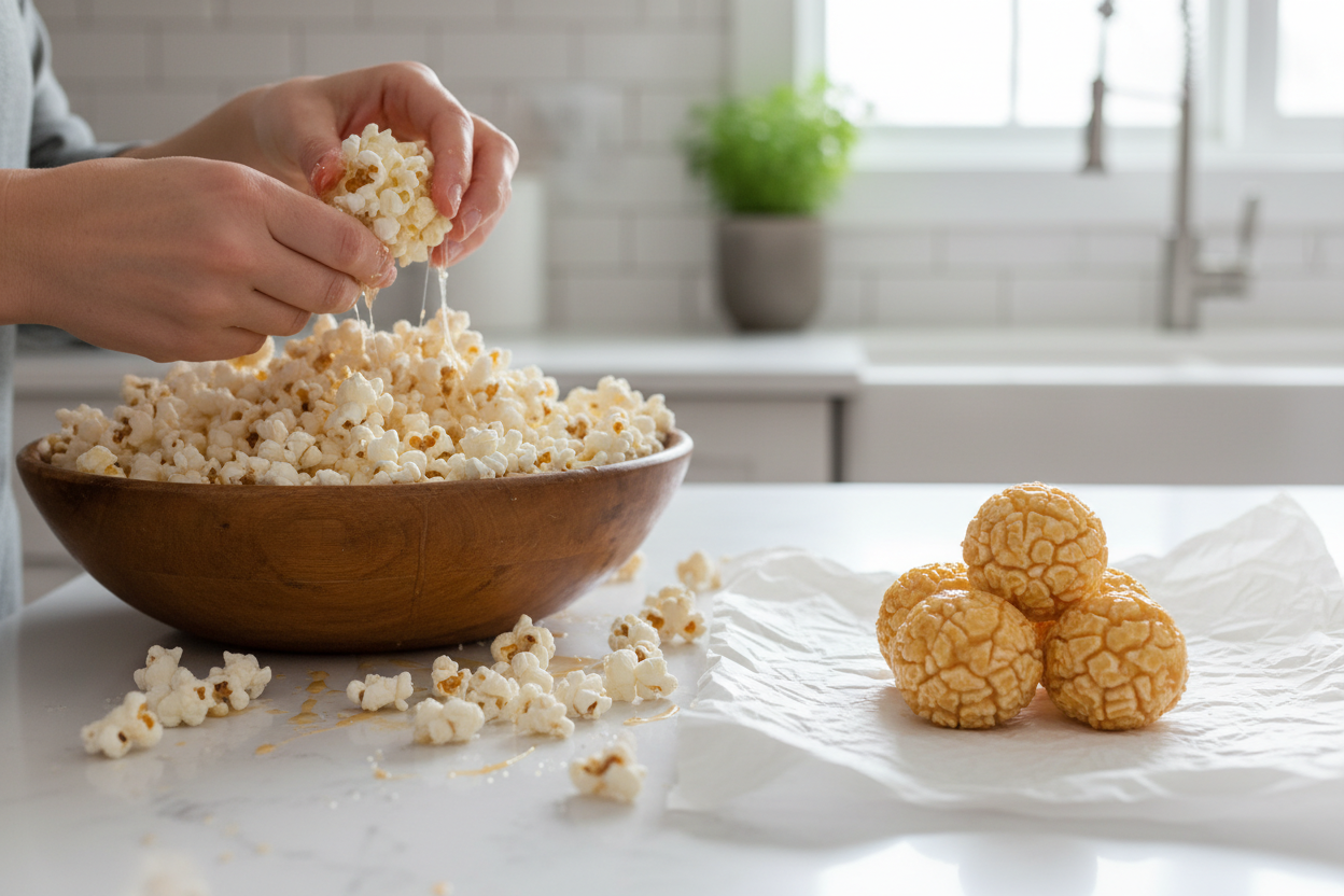 Making Popcorn Balls