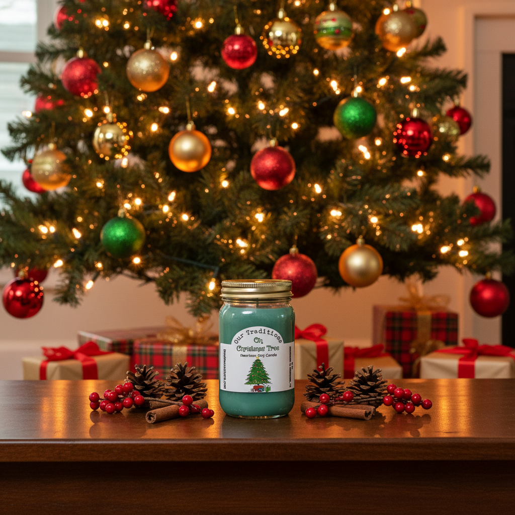Oh Christmas Tree Candle Lifestyle