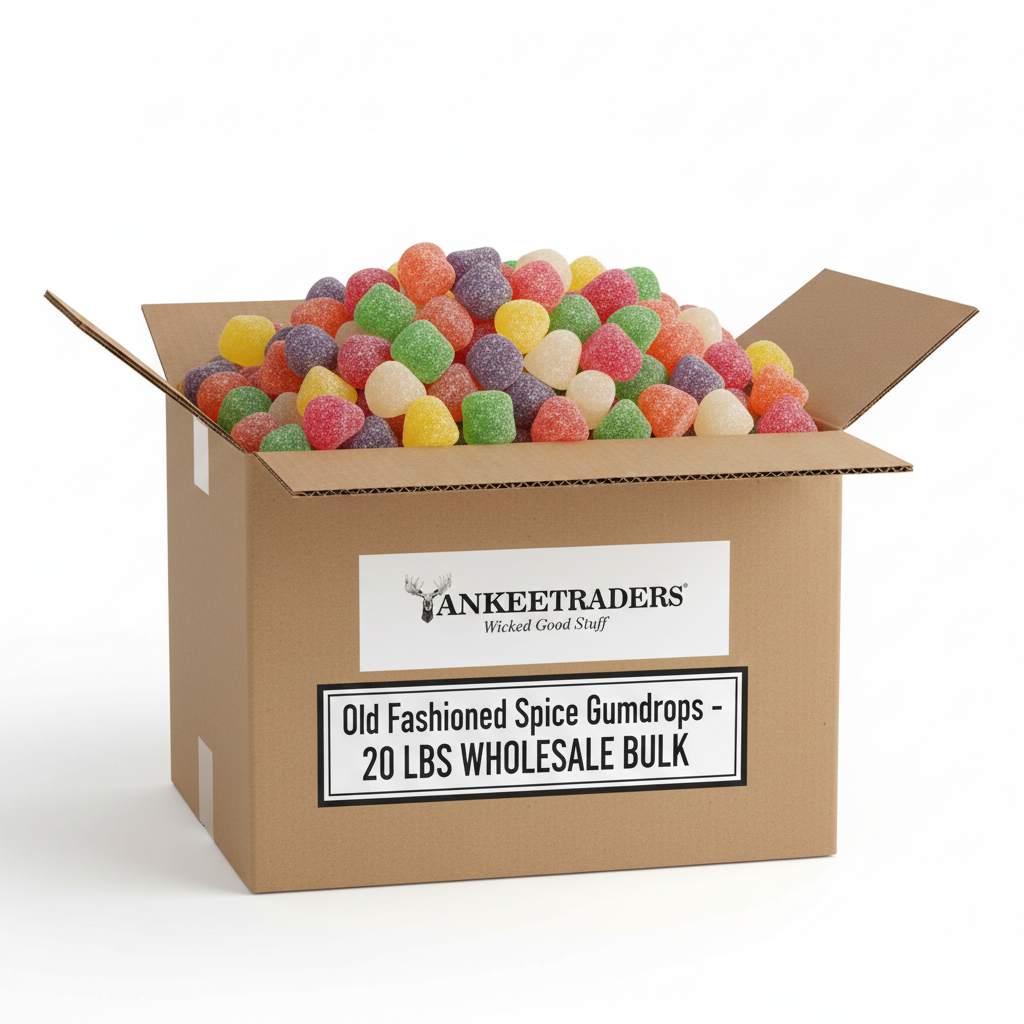 Old Fashioned Spice Gumdrops - 20 lb Wholesale Kraft Box