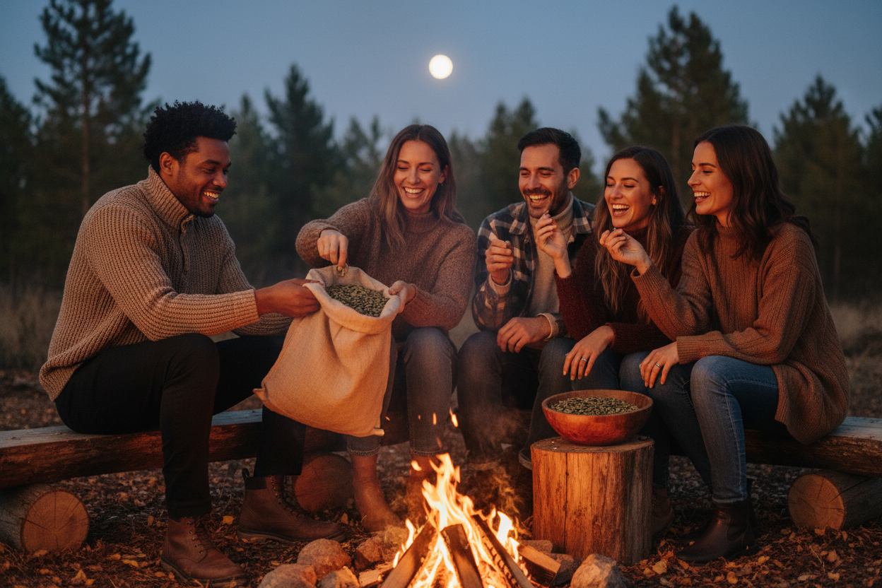 Pepita Pumpkin Seeds Campfire Lifestyle