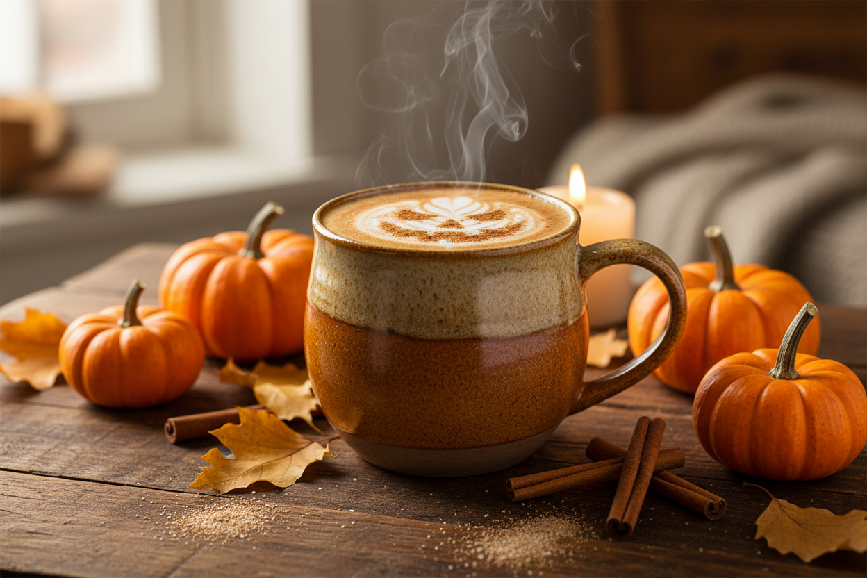 Pumpkin Spice Latte Fall Pumpkin Face Foam Lifestyle