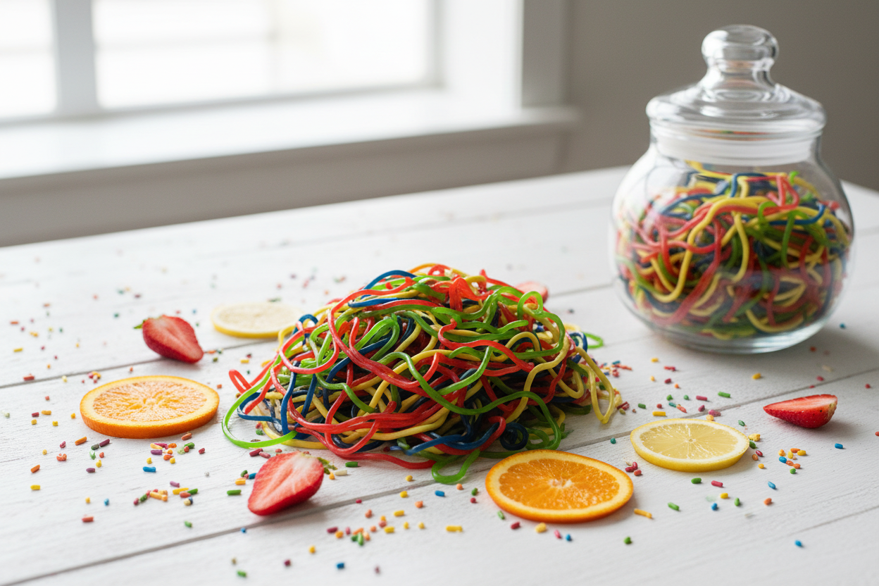 Rainbow Licorice Laces Lifestyle