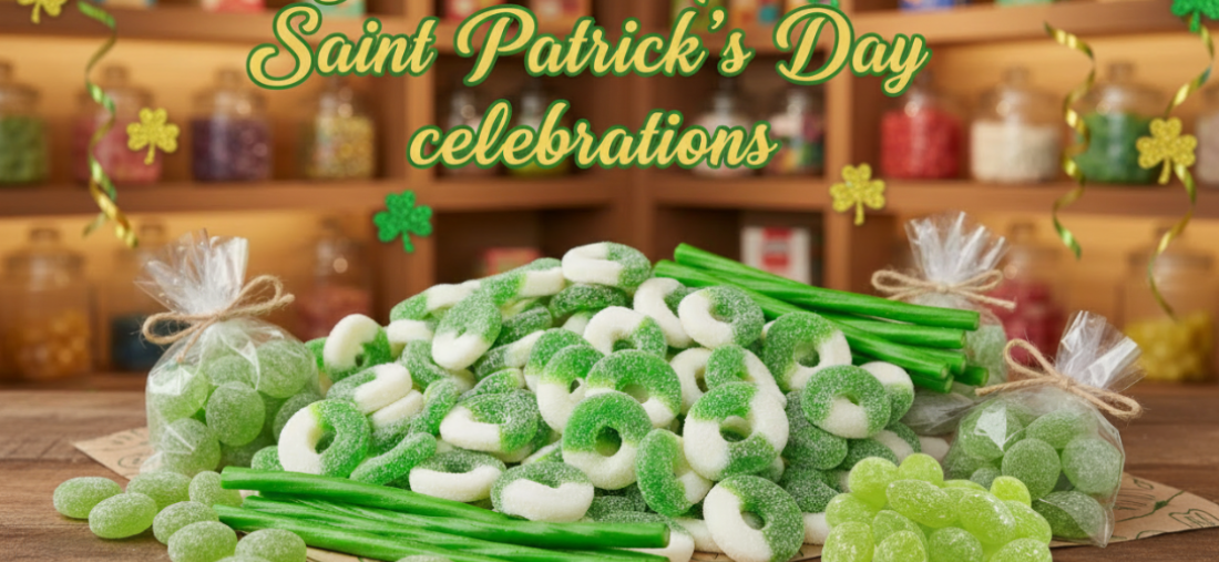 Saint Patrick's Day Green Apple Candy Slider